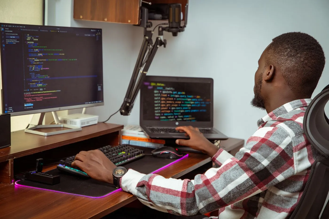 Developer at work — representative photograph