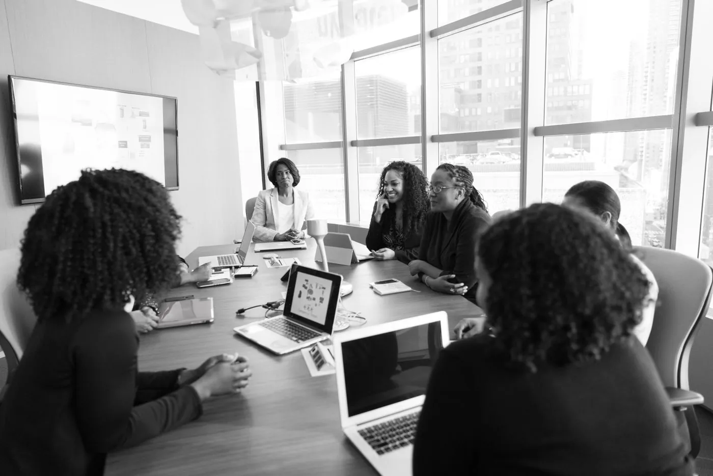 Professionals collaborating — representative photograph